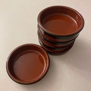 Set of Brown Ceramic Bowls